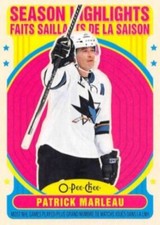 PATRICK MARLEAU ~ 2021-22 O-Pee-Chee RETRO ~ SEASON HIGHLIGHTS #591 ~ SJ Sharks