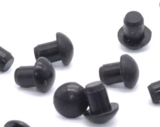 3/16" Mini Rubber Push-In Feet 5/16" OD 1/8" Height Variable Pack Sizes
