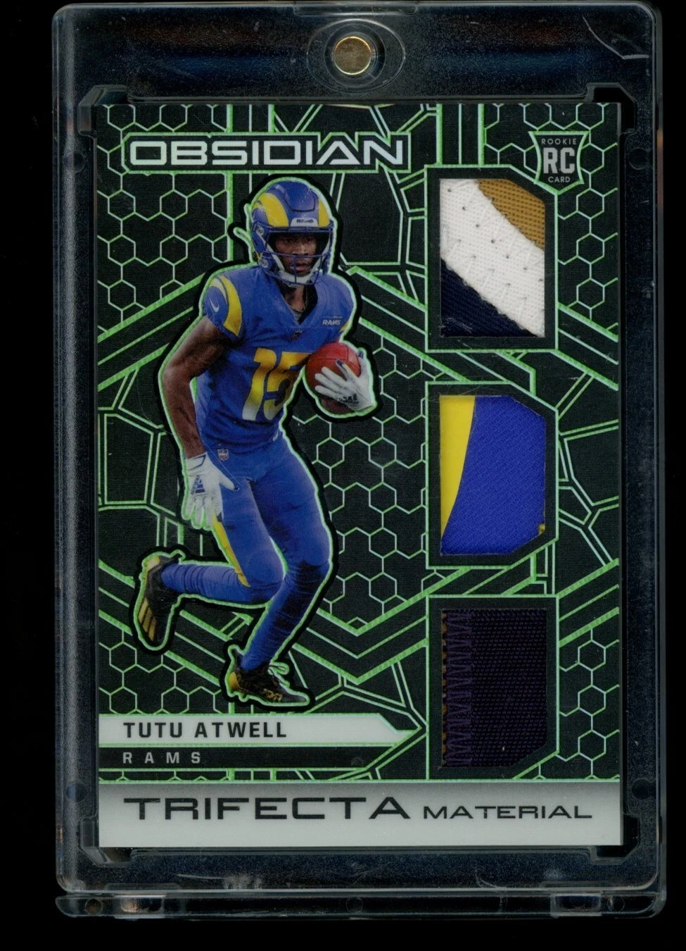 Tutu Atwell Panini Obsidian Trifecta Material #TMTA Base
