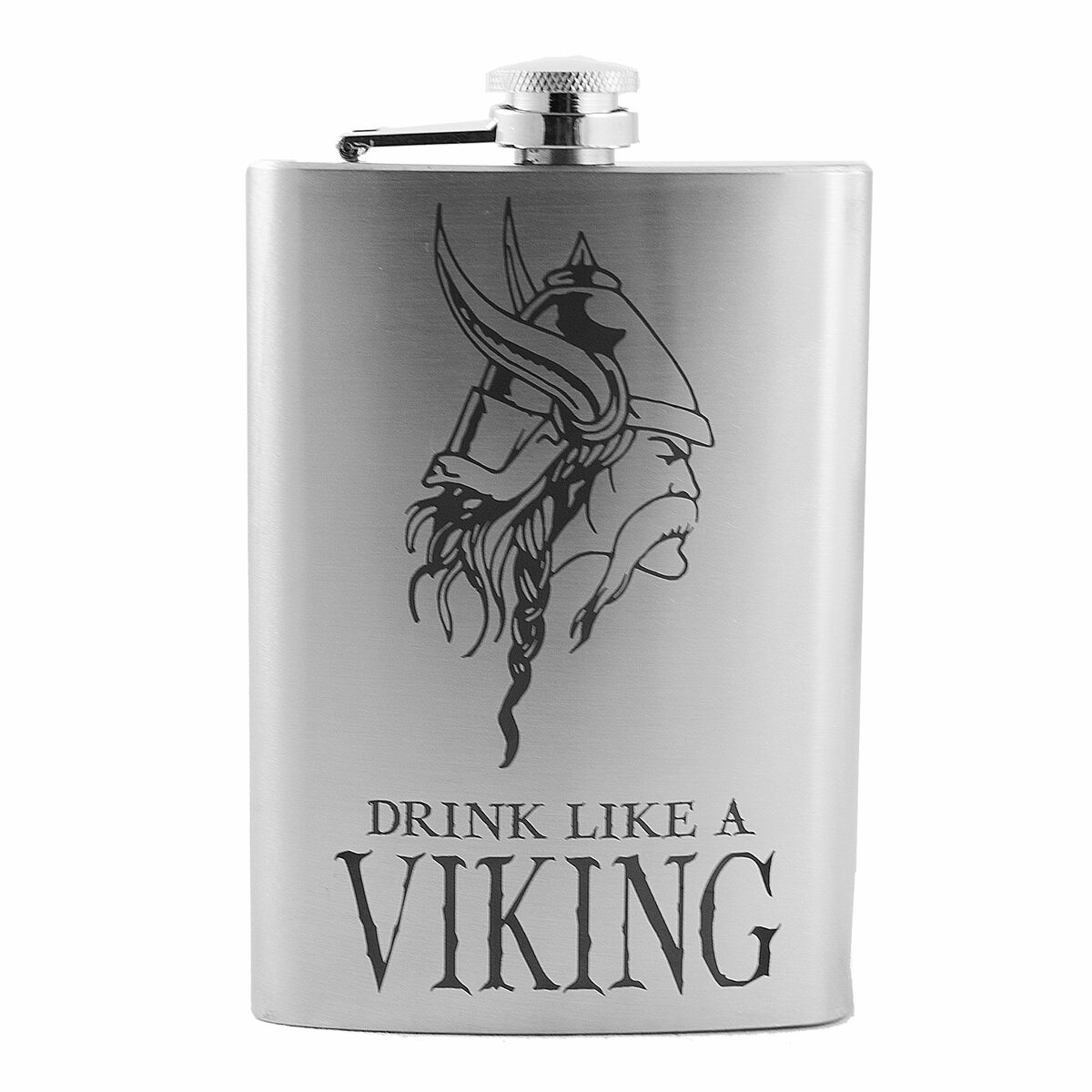 8oz Drink Like a Viking Stainless Steel Flask 8oz Drink Like a Viking Stainless Steel Flask