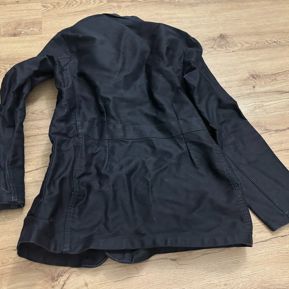 Honnete France Jacket Coat Black Size 48 Made in France