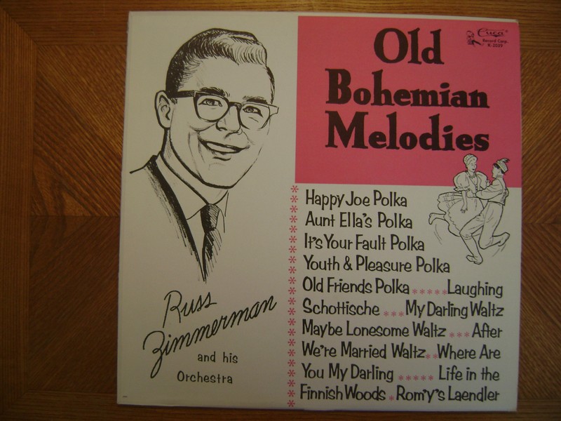 CUCA LP RECORD K-2039/ RUSS ZIMMERMAN/ OLD BOHEMIAN MELODIES/ NR MINT