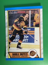 1989-90 O-Pee-Chee Harold Snepsts #286 Vancouver Canucks
