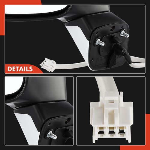 A-Premium White Power Mirror Driver for Honda Civic 2012-2013 Manual Folding - Picture 6 of 8