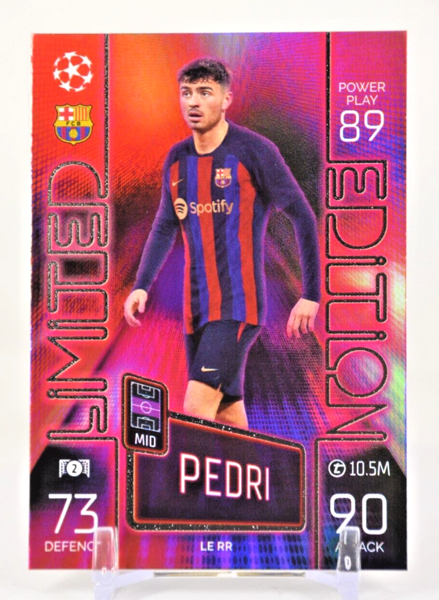 2022-23 Topps Match Attax UEFA Pedri LE RR Limited Edition