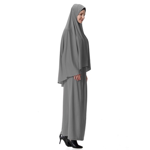 Women's Prayer Set Abaya Caftan Long Dress Arab New Hijab Skirt Islamic Clothing - 第 41/151 張圖片