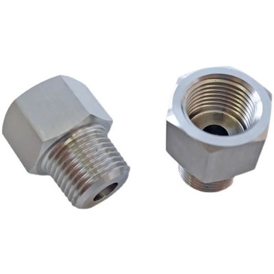 Stainless Steel BSP NPT Female Male Pipe Fitting Reducer Bushing Coupler 1 8'' 1