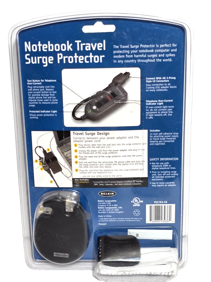 BELKIN Notebook Travel Surge Protector Small Sleek - Image 2 of 3