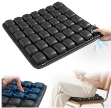 Inflatable Seat Cushion Air Pad 44x42cm Office Car Chair Pressure Relief