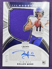 2021 Crown Royale Silhouettes Kellen Mond Rookie Patch Auto SP /75 RPA 
