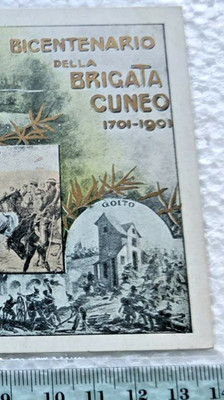 ''BRIGADE WEDGE'' 1701 - 1991 _RARE UNTRAVELED COMMEMORATIVE POSTCARD  