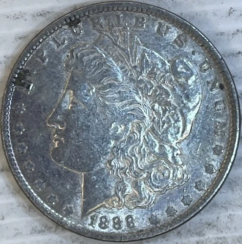 1888 Morgan Silver Dollar Uncertified About Uncirculated Condition