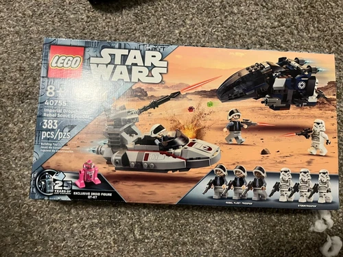 LEGO Star Wars Imperial Dropship vs. Rebel Scout Speeder 40755 No Pink Droid