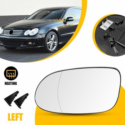 Left Driver Side Heated Mirror Glass Replacement For Mercedes-Benz S/C/E-class