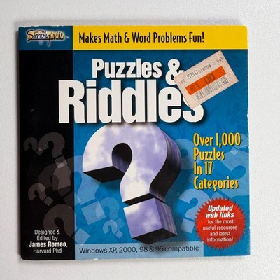 Puzzles & Riddles PC CD-ROM Video Game Brain Teaser Logic