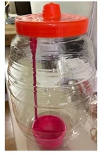 Made in Mexico Mexican Clear Vitrolero with Lid 5 Gallon Jug for Aguas Fresca...