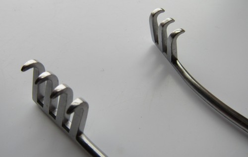 Aesculap BV068R Weitlaner Retractor Self Retaining 3x4 Semi Sharp Prongs 6-1/2" - Picture 8 of 10