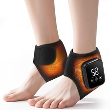 2PCS Cordless Ankle Heating Pads, Ankle Massager with Heat, Rechargeable Heat...
