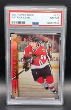 2007-08 Upper Deck Young Guns Patrick Kane #210 PSA 8 NM-MT Rookie RC 