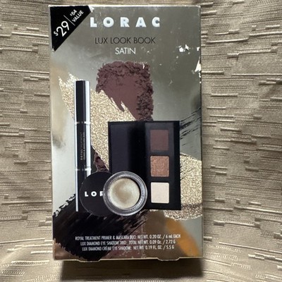 LORAC LUX LOOK BOOK Eye Kit~Primer~Mascara~Shadow Trio~Creme Shadow Set of 4