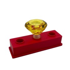 14mm Red Bowl Slide Stand Holder - 3 Bong Slide Display