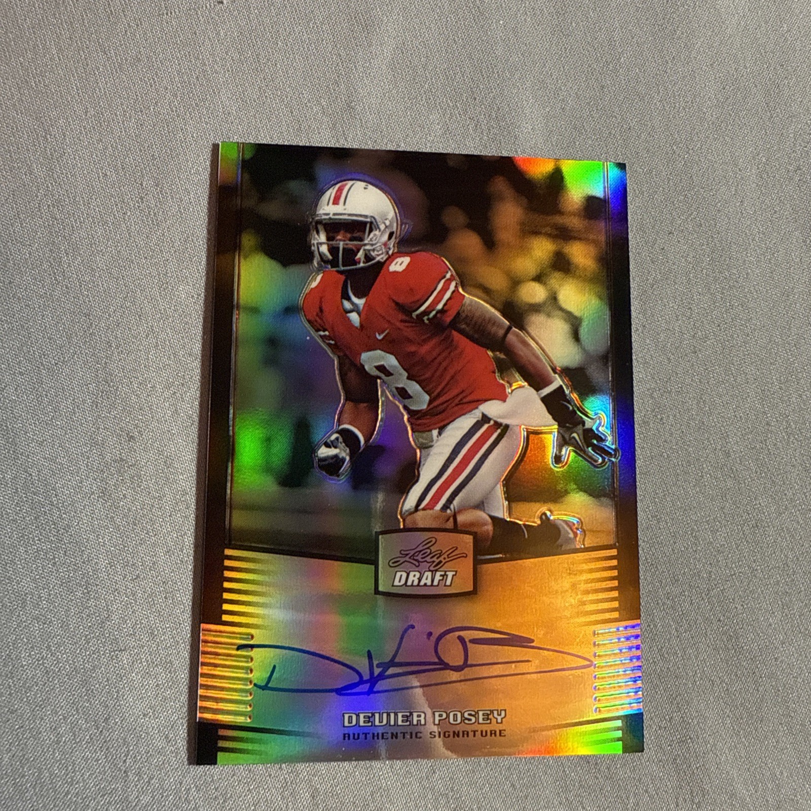 2012 Leaf Metal Draft - DeVier Posey #DP2 Silver /99 (AU, RC)