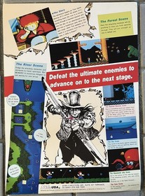 Vintage Nintendo NES Adventures Of Tom Sawyer 8.5 x 11.5&rdquo; Print Ad Poster