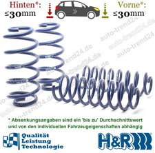 H&R Tieferlegungsfedern 30mm u.a.: Audi A4 Avant 8D5, Bj. 1994-2001