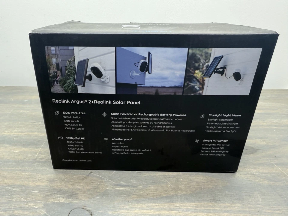 REOLINK Outdoor Security Camera System Argus 2+Solar Panel Brand New Sealed! - Image 3 of 4