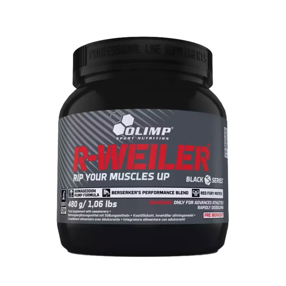 Booster Pre-Workout REDWEILER Olimp Sport Nutrition de 480g goût fruits
