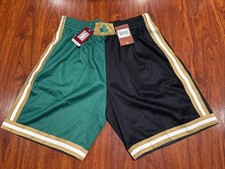 2007 Mitchell & Ness Men’s Boston Celtics Basketball Split Jersey Shorts XL NBA
