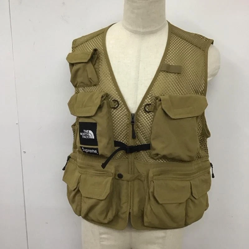 Gilet Supreme 20SS gilet cargo THENORTHFACE collaboration couleur beige taille Medium