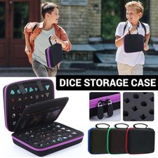 Dice Case with Handle & Removable Slotted Tray For Dice Storage Game Dice Holder