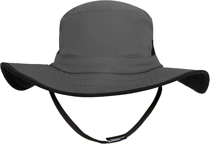 addie & tate Toddler Sun Hat for Kids UV Protection Beach 4-7 Years, Grey