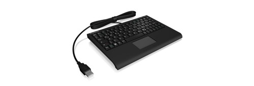 KeySonic ACK-3410, Mini, Kabelgebunden, USB, Membran Key Switch, QWERTZ, Schwarz - Bild 2 von 5