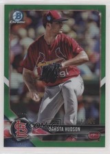 2018 Bowman Chrome Prospects Green Refractor 77/99 Dakota Hudson #BCP176 8s6