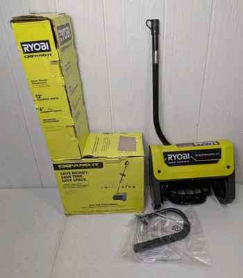 #ad RYOBI Expand It Snow Thrower Shovel Attachment 12quot; For Attach Capable Trimmers $134.99