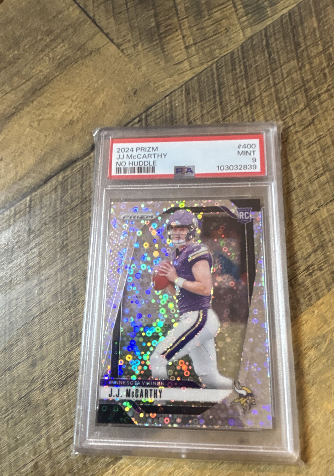 2024 Panini Prizm - Rookies J.J. McCarthy #400 No Huddle Prizm (RC)