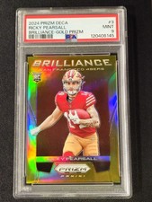 2024 Panini Prizm Deca Brilliance-Gold Prizm #3 Ricky Pearsall RC #04/10 🔥49ers