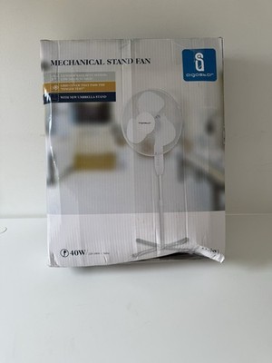 Aigostar Daisy Mechanischer Standventilator in Weiß 3 Geschwindigkeiten Verstellbar Lüfter