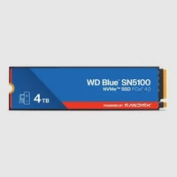 SanDisk WDS400T5B0E WD Blue SN5100 4TB NVMe PCIe Gen4 M.2 2280 Internal SSD