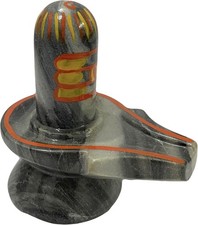 Natural Stone Marble Lord Shiva Lingam Puja Idol Murti-Shiv Ling Idol Murti S...