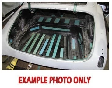 Напольный коврик на багажник для родстера 49-55 MG TD/TF гладкий резиновый высокой четкости - Изображение 4 из 4