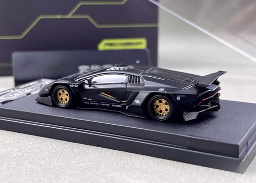 1:64 HEC Black LP800-4 Motorsport Model Die Cast Metal Car - Picture 6 of 12