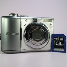 Canon Digital Camera PowerShot A1100 IS 12.1MP Silver Tested