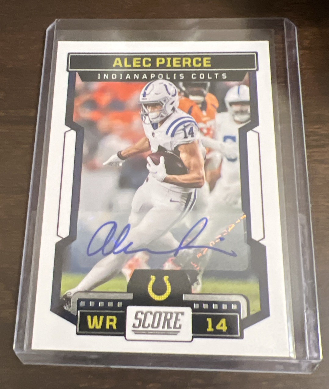 2023 Score Alec Pierce #11 Signatures Indianapolis Colts