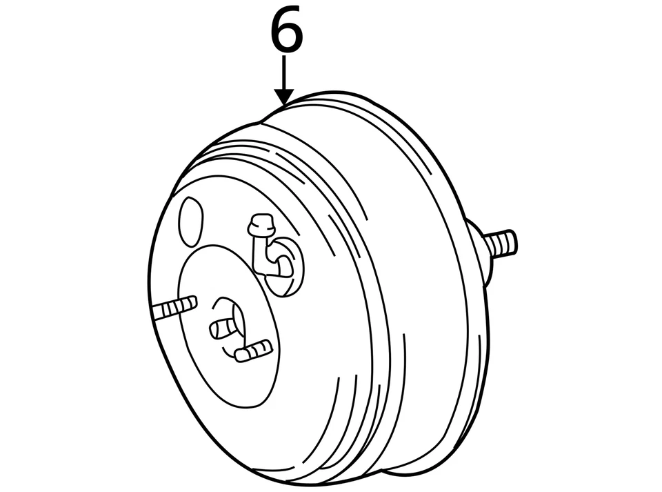 Potenciador de freno sin control de tracción compatible con 00-03 SOLARA 1990739 Foto 4 de 4