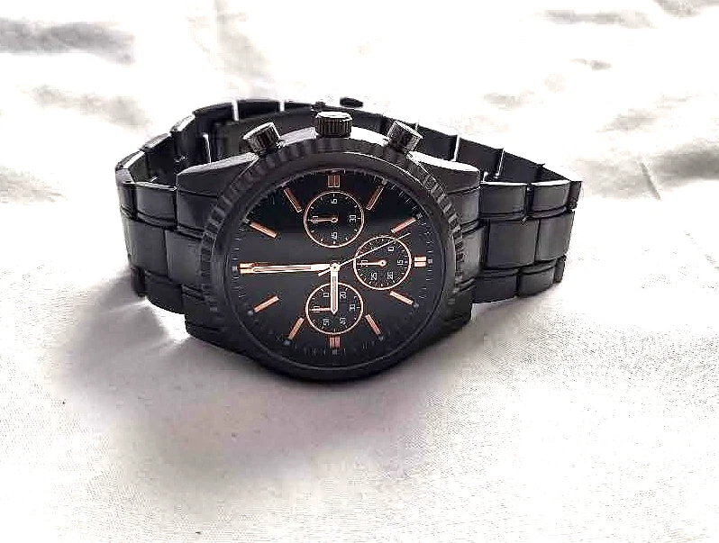 Paquete de reloj vintage de marca con correa de reloj llena de oro Foto 2 de 4