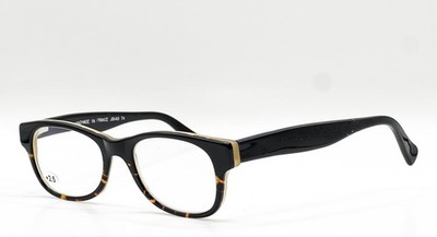 NEW READY TO WEAR JONAS 74 BROWN BLACK +2.5 AUTHENTIC EYEGLASSES 51-15