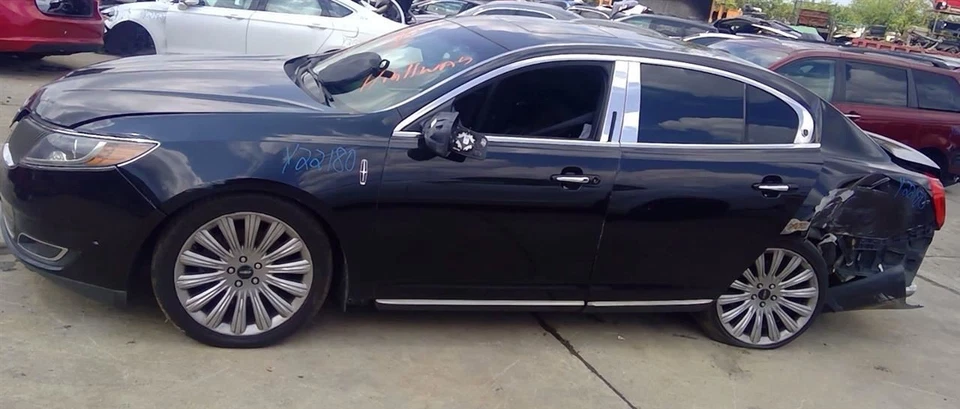 Lincoln MKT 2013 14 15-19 pasajero derecho derecho parasol en negro con iluminación Foto 4 de 4